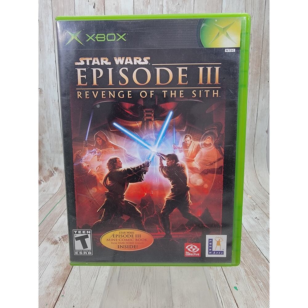 Star Wars Episode 3 III Revenge of The Sith Xbox 2005 Complete